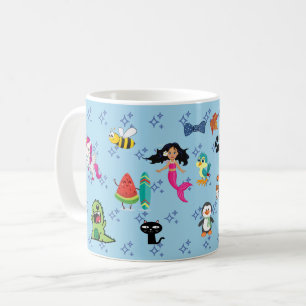 Caneca De Café Cartoons provoca desenhos animados de crianças az