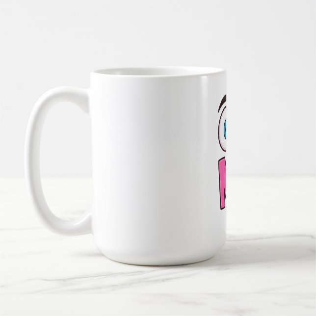 Caneca De Café Cartum “Oh Não” Divertido (Esquerda)
