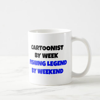 Caneca De Café Cartunista da Legenda de Pesca