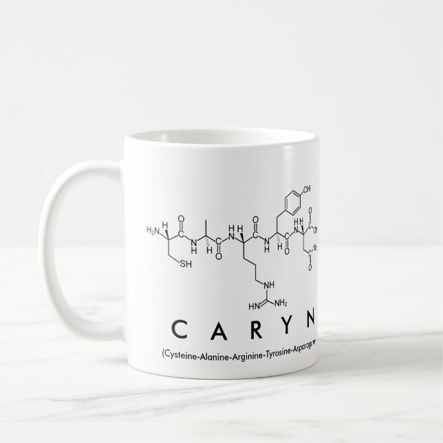 Caneca De Café Caryn peptide name mug (Esquerda)