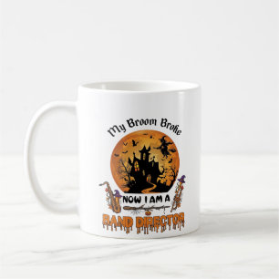 Caneca De Café Casa Assombrada de Halloween do Diretor da Banda B