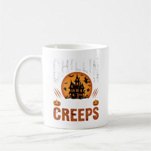 Caneca De Café Casa Assombrada Halloween Chillin With My Creeps D