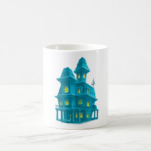 Caneca De Café Casa Assombrada Mansão Assustadora de Halloween
