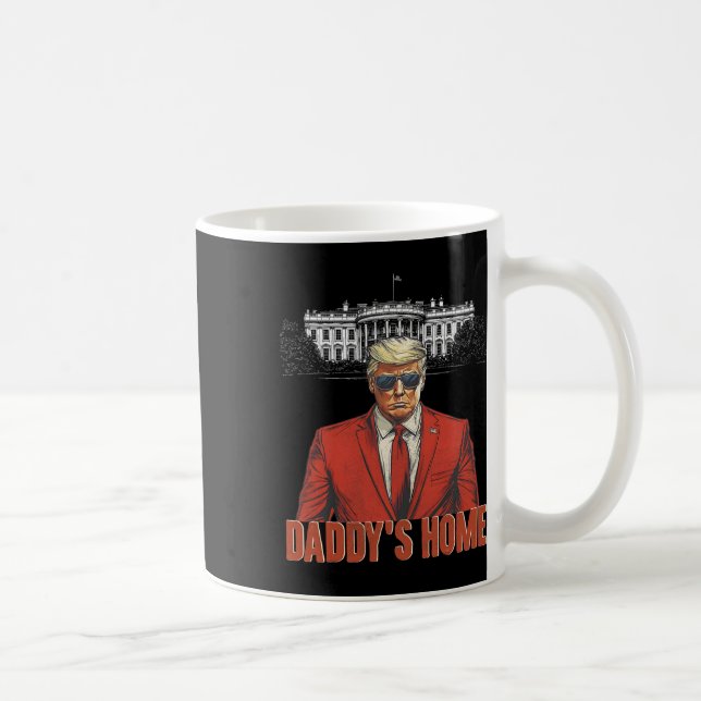 Caneca De Café Casa Branca de Daddys Trump 2024 (Direita)