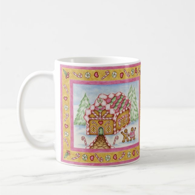 Caneca de Café Casa de Biscoito de Natal Presente (Esquerda)