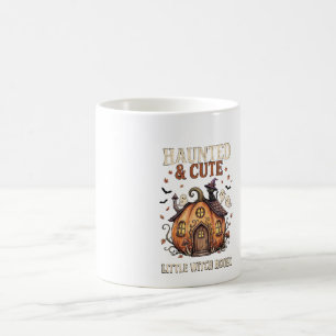 Caneca De Café Casa de Bruxa Pequena Assustadora e Fofa - Hallowe