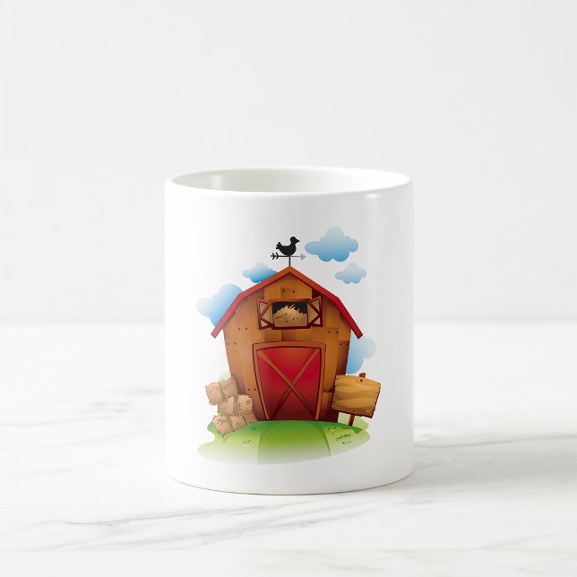Caneca De Café Casa de Campo com Cata-Vento (Criador carregado)