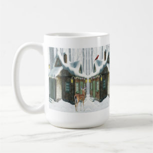 Caneca De Café Casa de campo de Caneca-Inverno com cervos