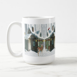 Caneca De Café Casa de campo de Caneca-Inverno com cervos