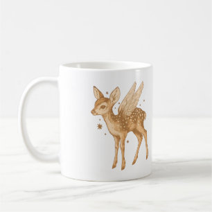 Caneca De Café Casa de Campo Mística com Corça Alada