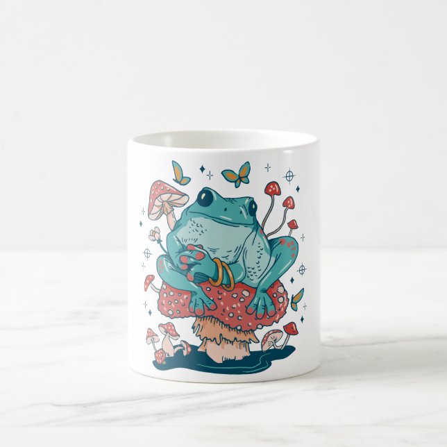 Caneca De Café Casa de Cogumelo de Rã (Centro)