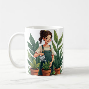 Caneca De Café Casa de jardinagem de plantas paisagismo botânico