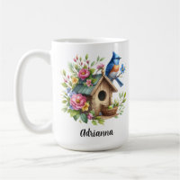Casa de passarinho Bluebird Flores Jardim Primaver