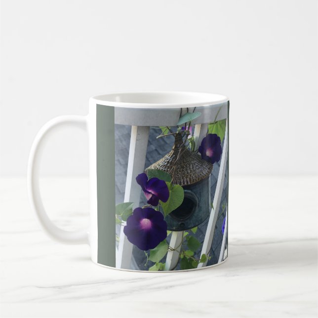 Caneca De Café Casa de Pássaros Com Ipoméia (Esquerda)