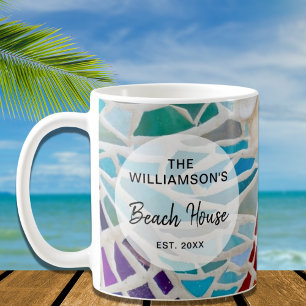 Caneca De Café Casa de Praia Personalizada