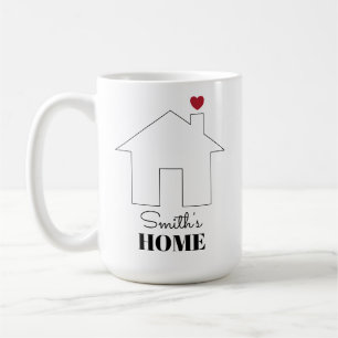 Caneca De Café Casa de Smith com Coração