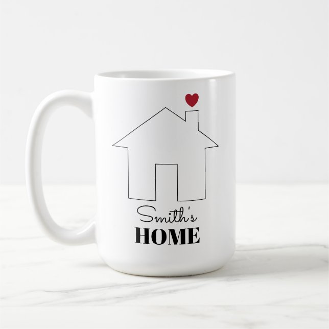 Caneca De Café Casa de Smith com Coração (Esquerda)