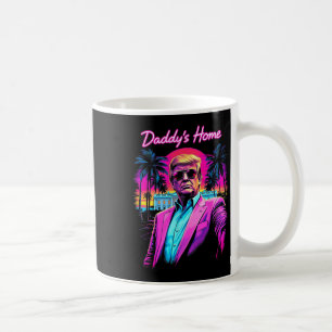 Caneca De Café Casa do Papai Engraçado Casa Branca Trump Rosa 202