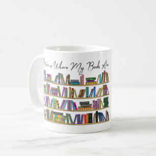 Caneca De Café Casa é onde meus livros estão