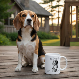 Caneca De Café Casa Encantadora Pet - Beagle/ Personalizar