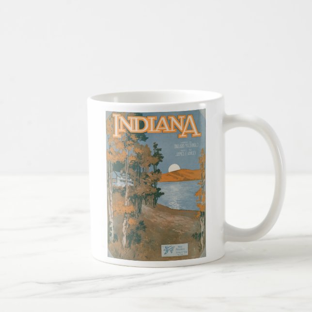 Caneca De Café Casa traseira outra vez em Indiana (Direita)