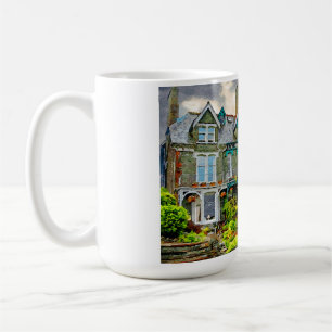 Caneca De Café Casa vitoriana em Keswick pintada em aquarela