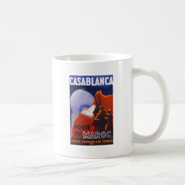Caneca De Café Casablanca Viagens vintage (Direita)