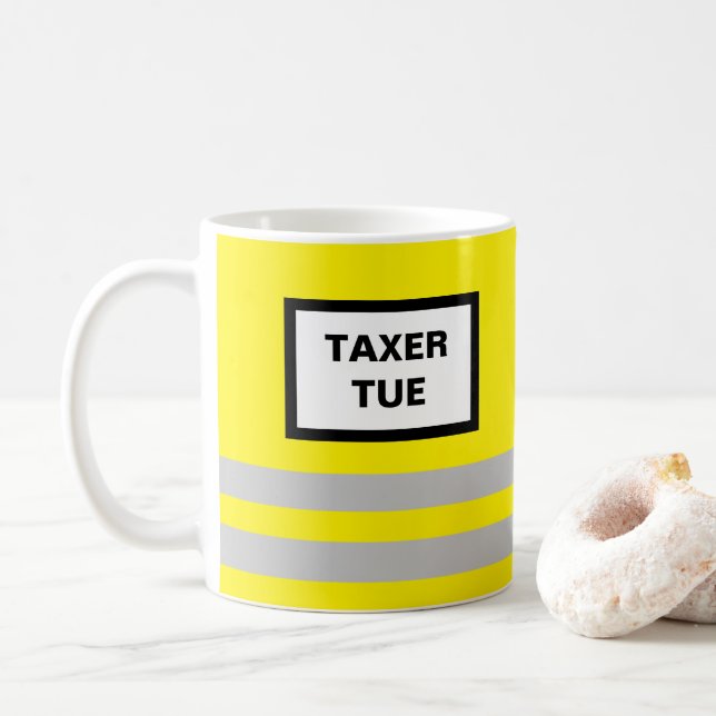 Caneca De Café Casaco Amarelo Mug (Com Donut)