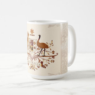 Caneca De Café Casaco de Armas Castanho na Austrália