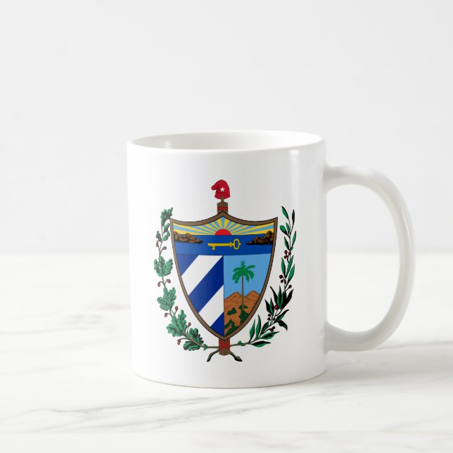 Caneca De Café casaco de armas cuba (Direita)