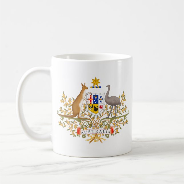 Caneca De Café Casaco de Armas da Austrália (Esquerda)
