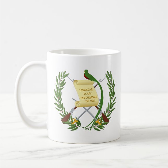 Caneca De Café Casaco de armas da Guatemala (Esquerda)