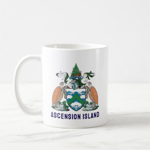 Caneca De Café Casaco de armas da Ilha da Ascensão
