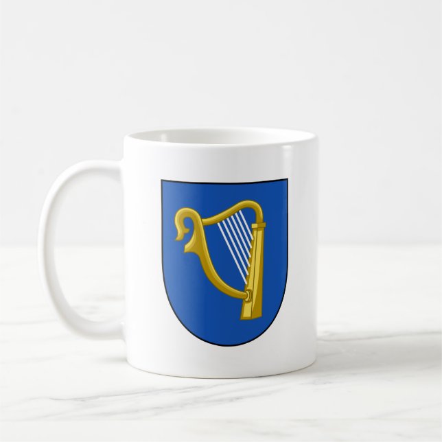 Caneca De Café Casaco de Armas da Irlanda (Esquerda)