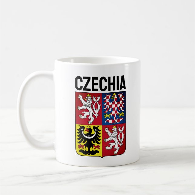 Caneca De Café Casaco de armas da República Checa (Esquerda)