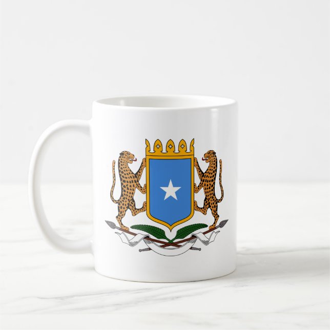 Caneca De Café Casaco de Armas da Somália Coffee Mug (Esquerda)