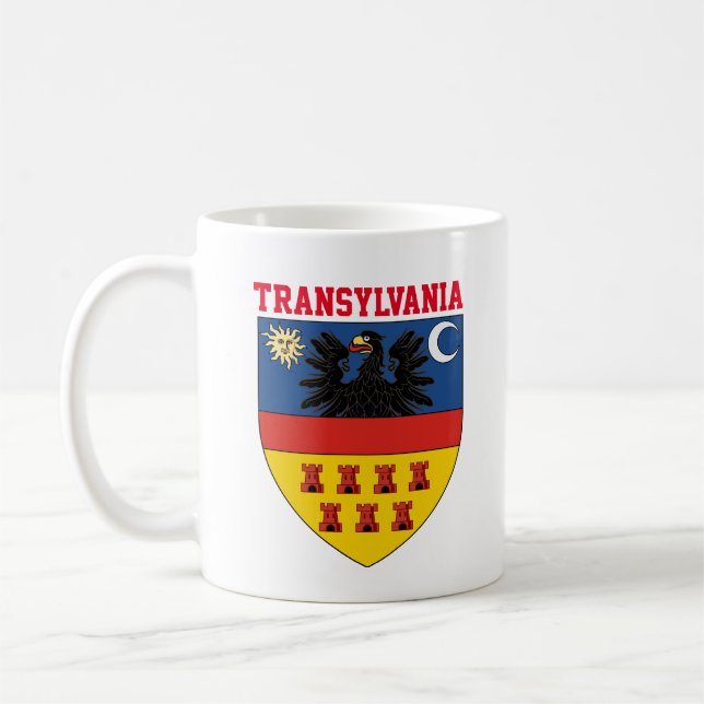 Caneca De Café Casaco de armas da Transilvânia (Esquerda)