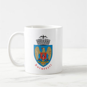 Caneca De Café Casaco de Armas de Bucareste, Romênia