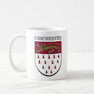 Caneca De Café Casaco de Armas de Chichester, West Sussex (Inglat