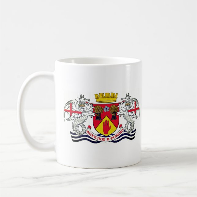 Caneca De Café Casaco de armas de County Londonderry, N. Ireland  (Esquerda)
