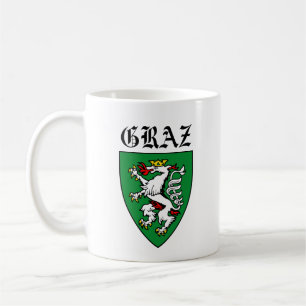 Caneca De Café Casaco de Armas de Graz - ÁUSTRIA