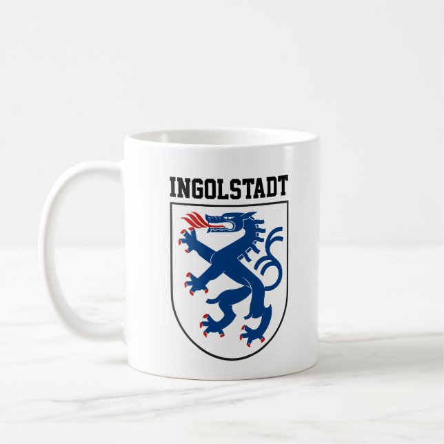 Caneca De Café Casaco de Armas de Ingolstadt, Baviera - ALEMANHA (Esquerda)