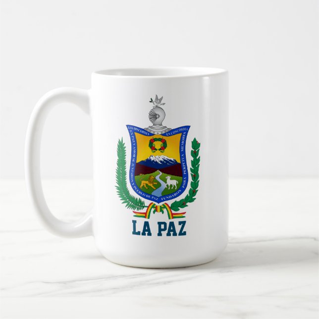 Caneca De Café Casaco de Armas de La Paz, Bolívia (Esquerda)