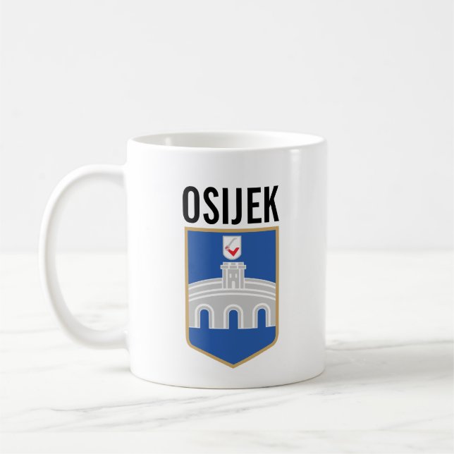 Caneca De Café Casaco de armas de Osijek, Croácia (Esquerda)