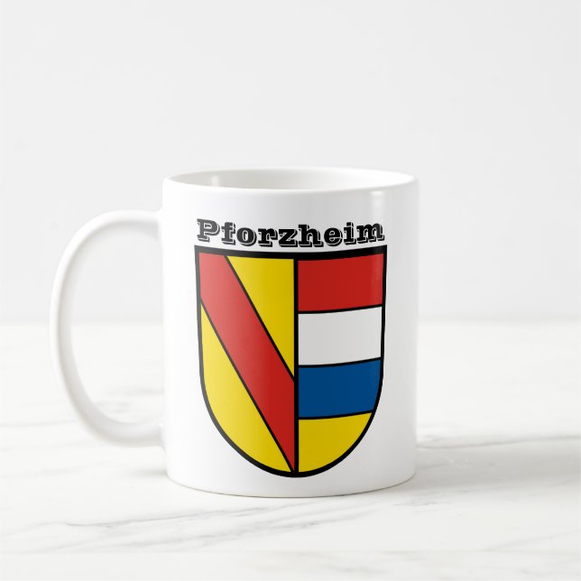 Caneca De Café Casaco de Armas de Pforzheim, Alemanha (Esquerda)