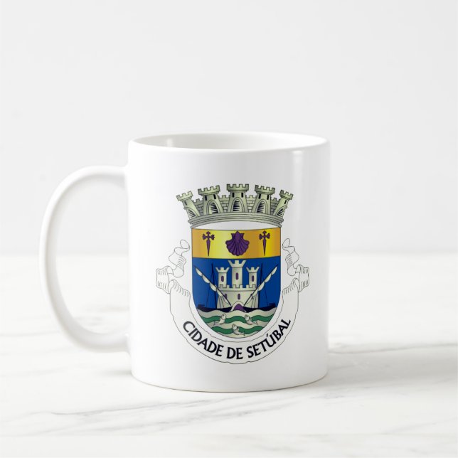 Caneca De Café Casaco de Armas de Setúbal, PORTUGAL (Esquerda)