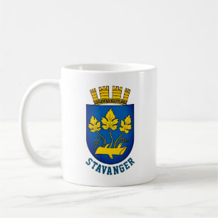 Caneca De Café Casaco de Armas de Stavanger, Noruega