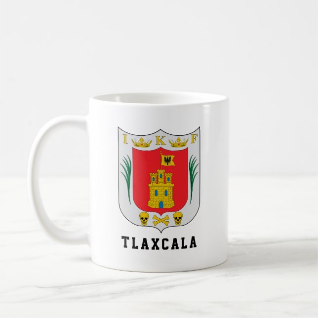 Caneca De Café Casaco de Armas de Tlaxcala, México Coffee Mug (Esquerda)