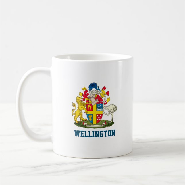 Caneca De Café Casaco de Armas de Wellington, Nova Zelândia (Esquerda)