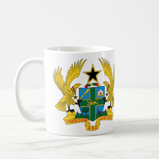 Caneca De Café Casaco de armas do Gana (Esquerda)
